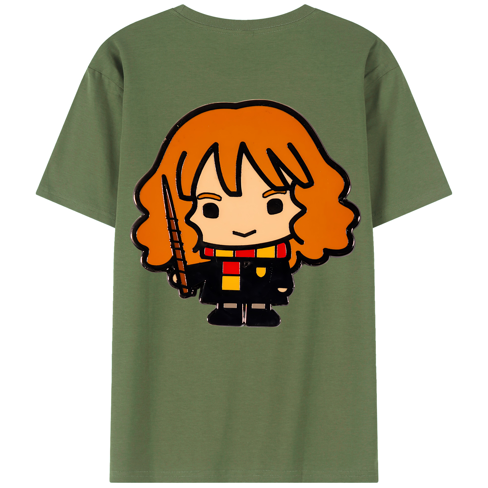 （画像用） Harry Potter ハリー・ポッターシリーズ 綿100％ メンズ半袖Tシャツ（バックプリント） 通気性